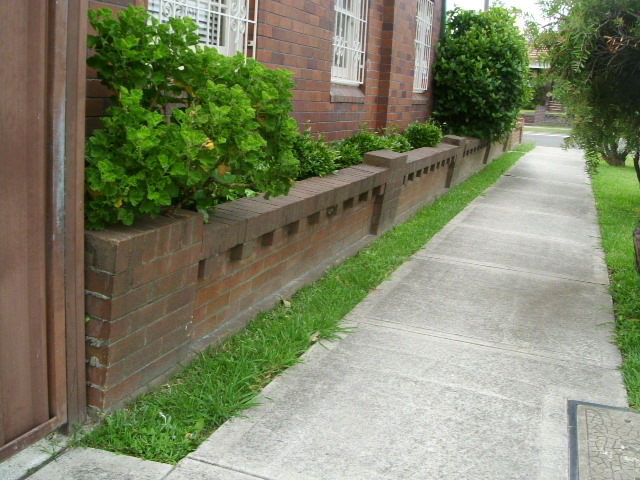 Brick Front Fence